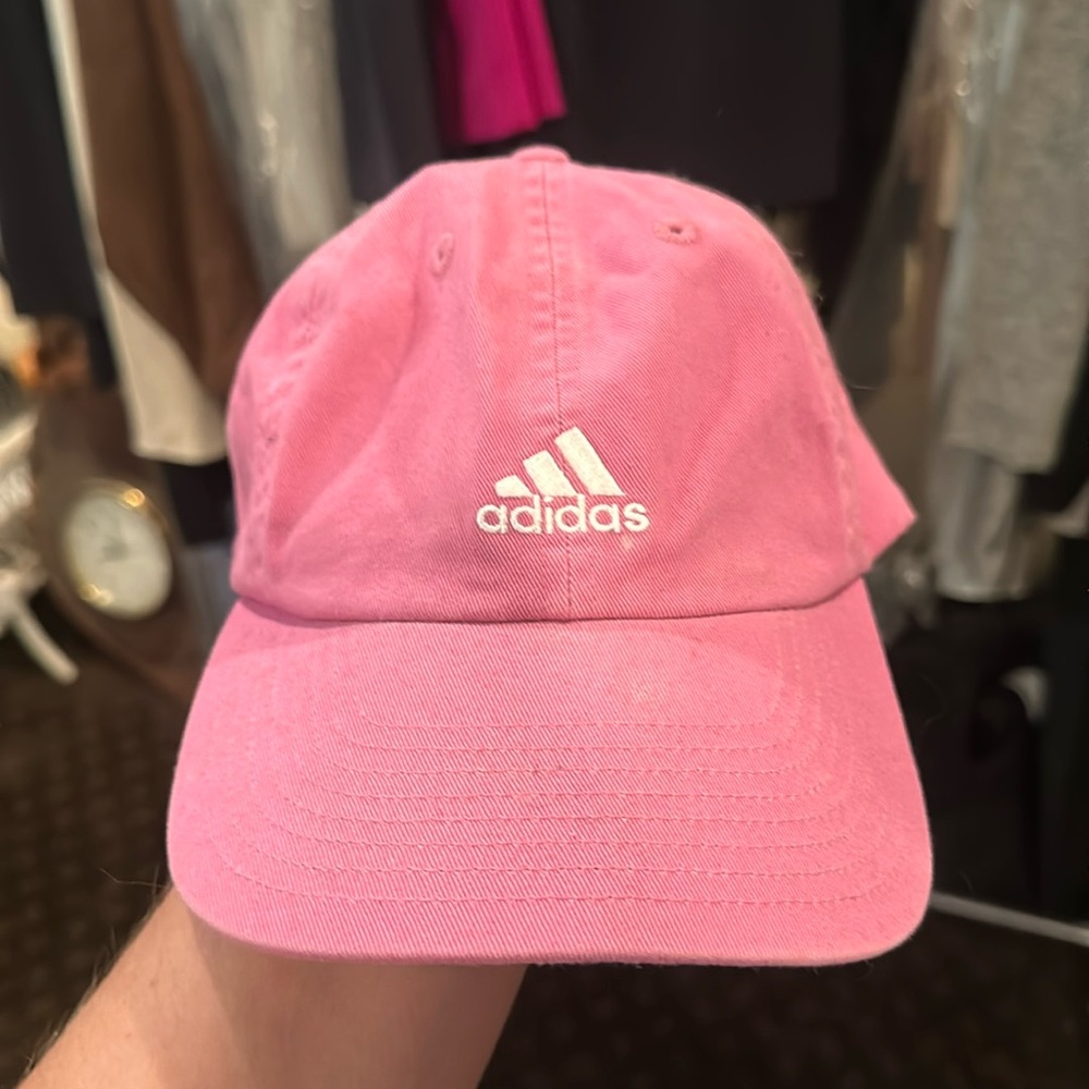 pink adidas baseball hat